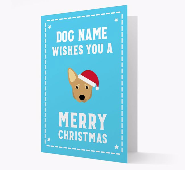 'Christmas Wishes' Card with your {breedFullName} Christmas Icon